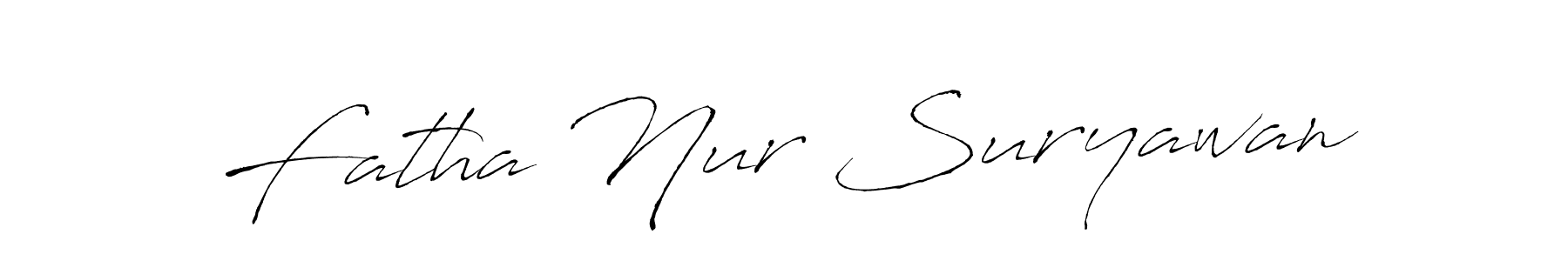 Also You can easily find your signature by using the search form. We will create Fatha Nur Suryawan name handwritten signature images for you free of cost using Antro_Vectra sign style. Fatha Nur Suryawan signature style 6 images and pictures png