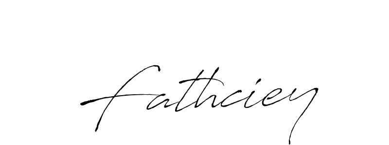 Design your own signature with our free online signature maker. With this signature software, you can create a handwritten (Antro_Vectra) signature for name Fathciey. Fathciey signature style 6 images and pictures png