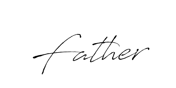 Use a signature maker to create a handwritten signature online. With this signature software, you can design (Antro_Vectra) your own signature for name Father. Father signature style 6 images and pictures png