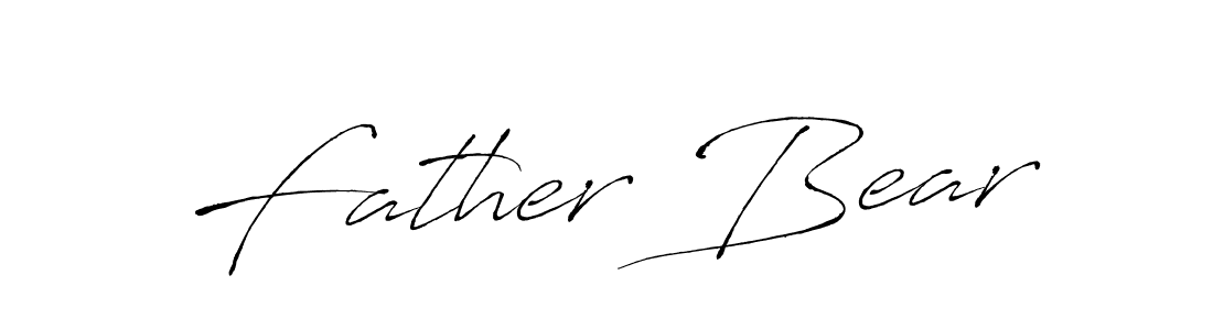 Father Bear stylish signature style. Best Handwritten Sign (Antro_Vectra) for my name. Handwritten Signature Collection Ideas for my name Father Bear. Father Bear signature style 6 images and pictures png