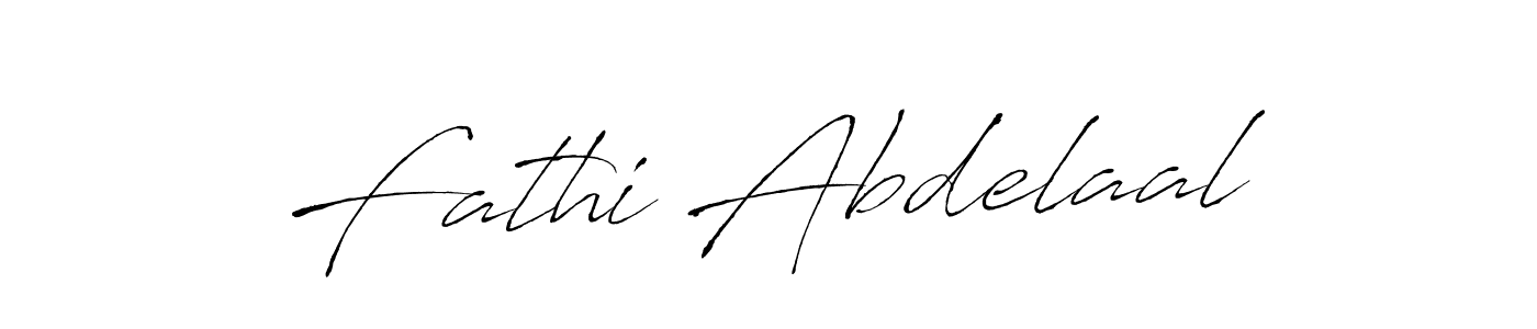 Design your own signature with our free online signature maker. With this signature software, you can create a handwritten (Antro_Vectra) signature for name Fathi Abdelaal. Fathi Abdelaal signature style 6 images and pictures png