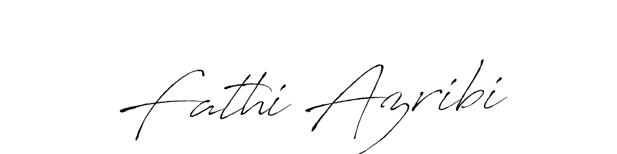 Create a beautiful signature design for name Fathi Azribi. With this signature (Antro_Vectra) fonts, you can make a handwritten signature for free. Fathi Azribi signature style 6 images and pictures png