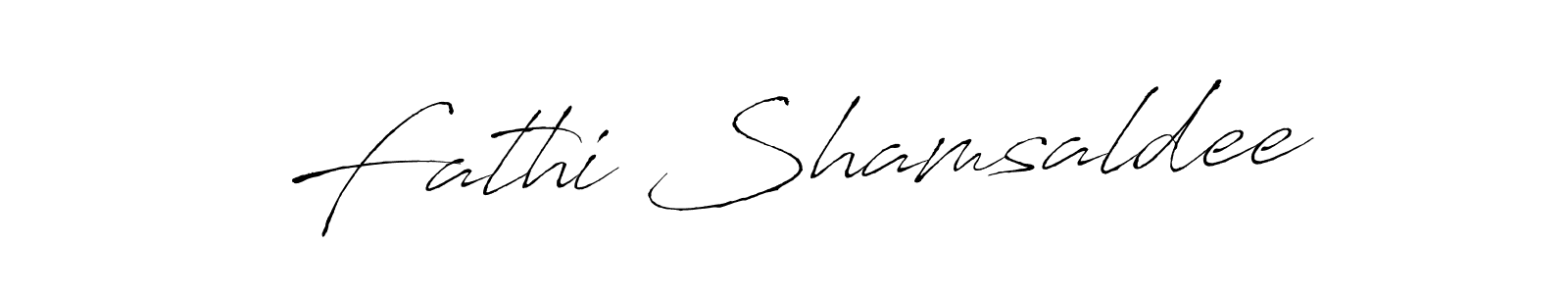 The best way (Antro_Vectra) to make a short signature is to pick only two or three words in your name. The name Fathi Shamsaldee include a total of six letters. For converting this name. Fathi Shamsaldee signature style 6 images and pictures png
