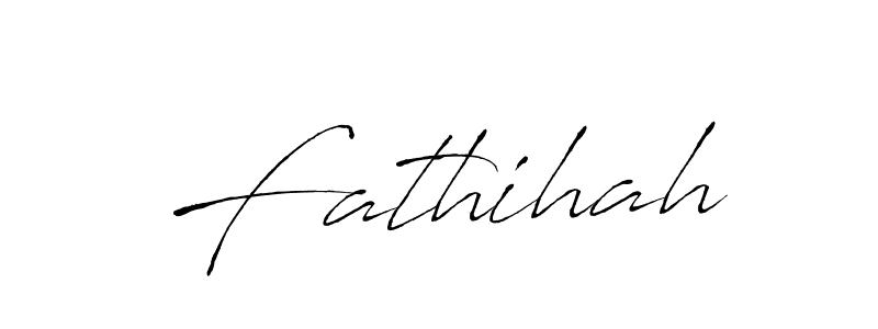 Fathihah stylish signature style. Best Handwritten Sign (Antro_Vectra) for my name. Handwritten Signature Collection Ideas for my name Fathihah. Fathihah signature style 6 images and pictures png