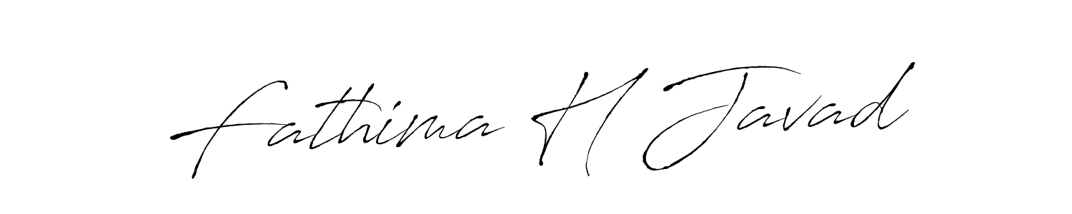 Fathima H Javad stylish signature style. Best Handwritten Sign (Antro_Vectra) for my name. Handwritten Signature Collection Ideas for my name Fathima H Javad. Fathima H Javad signature style 6 images and pictures png