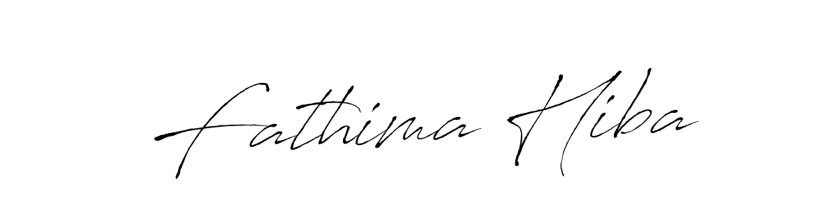 Fathima Hiba stylish signature style. Best Handwritten Sign (Antro_Vectra) for my name. Handwritten Signature Collection Ideas for my name Fathima Hiba. Fathima Hiba signature style 6 images and pictures png