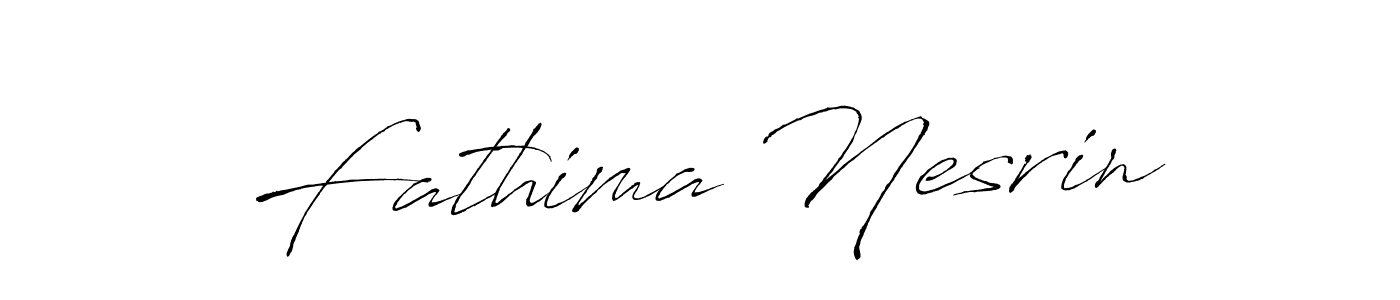 It looks lik you need a new signature style for name Fathima Nesrin. Design unique handwritten (Antro_Vectra) signature with our free signature maker in just a few clicks. Fathima Nesrin signature style 6 images and pictures png