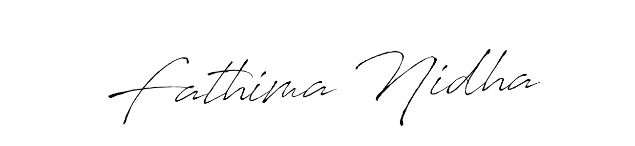 Make a beautiful signature design for name Fathima Nidha. Use this online signature maker to create a handwritten signature for free. Fathima Nidha signature style 6 images and pictures png