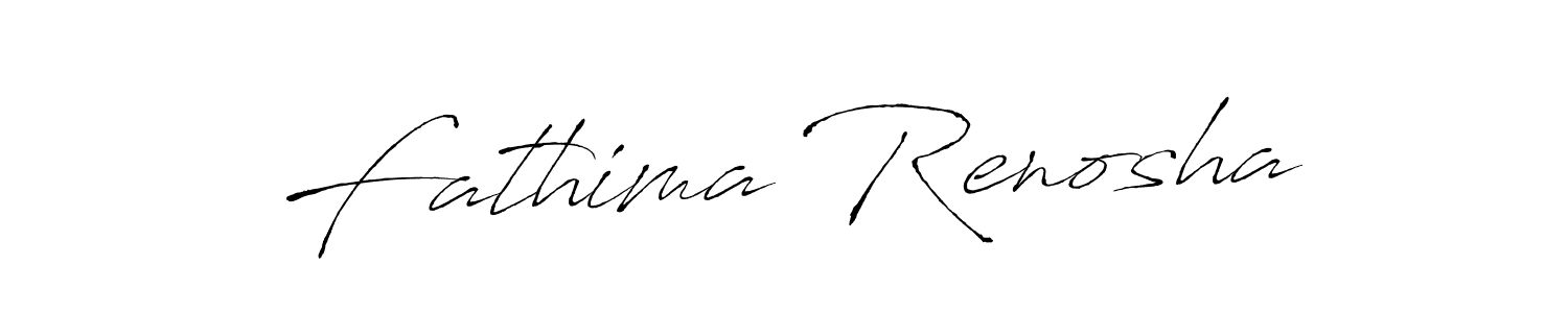 How to make Fathima Renosha signature? Antro_Vectra is a professional autograph style. Create handwritten signature for Fathima Renosha name. Fathima Renosha signature style 6 images and pictures png