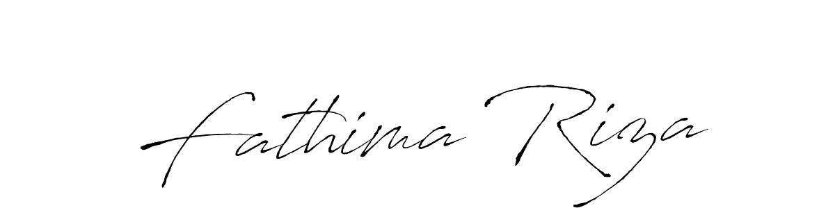 Design your own signature with our free online signature maker. With this signature software, you can create a handwritten (Antro_Vectra) signature for name Fathima Riza. Fathima Riza signature style 6 images and pictures png