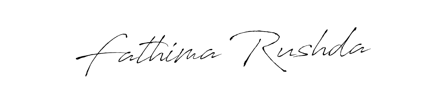 Also we have Fathima Rushda name is the best signature style. Create professional handwritten signature collection using Antro_Vectra autograph style. Fathima Rushda signature style 6 images and pictures png
