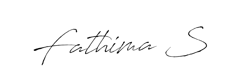 Fathima S stylish signature style. Best Handwritten Sign (Antro_Vectra) for my name. Handwritten Signature Collection Ideas for my name Fathima S. Fathima S signature style 6 images and pictures png