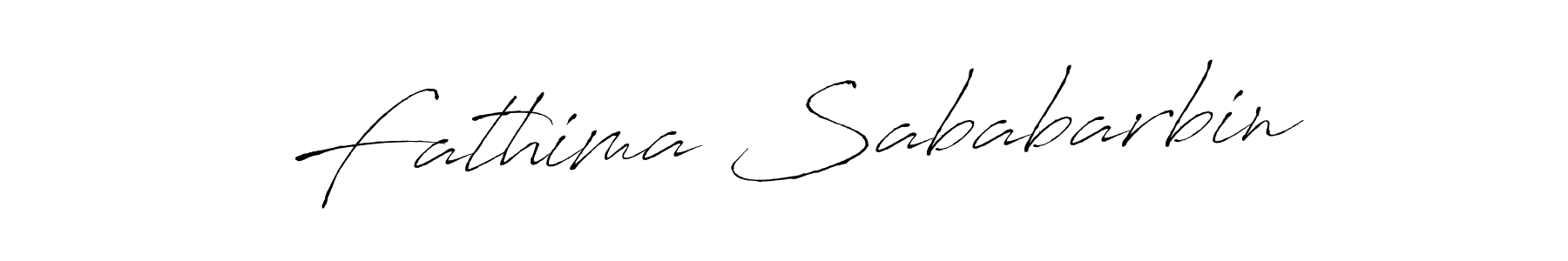 Fathima Sababarbin stylish signature style. Best Handwritten Sign (Antro_Vectra) for my name. Handwritten Signature Collection Ideas for my name Fathima Sababarbin. Fathima Sababarbin signature style 6 images and pictures png