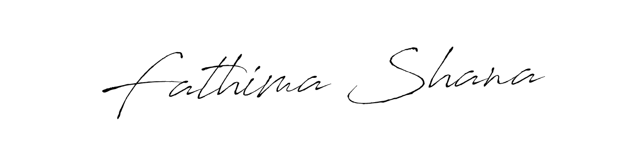 Make a beautiful signature design for name Fathima Shana. With this signature (Antro_Vectra) style, you can create a handwritten signature for free. Fathima Shana signature style 6 images and pictures png