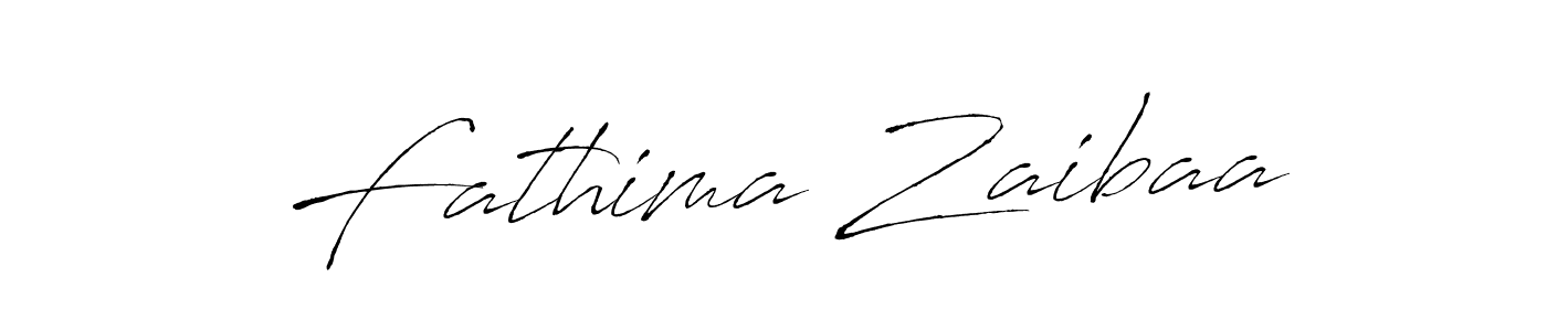 Make a beautiful signature design for name Fathima Zaibaa. With this signature (Antro_Vectra) style, you can create a handwritten signature for free. Fathima Zaibaa signature style 6 images and pictures png