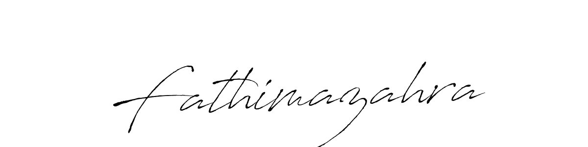 Fathimazahra stylish signature style. Best Handwritten Sign (Antro_Vectra) for my name. Handwritten Signature Collection Ideas for my name Fathimazahra. Fathimazahra signature style 6 images and pictures png