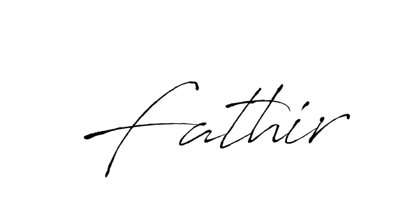 Also we have Fathir name is the best signature style. Create professional handwritten signature collection using Antro_Vectra autograph style. Fathir signature style 6 images and pictures png