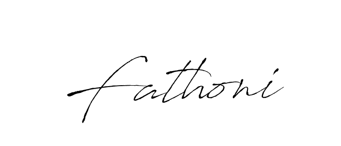 How to make Fathoni signature? Antro_Vectra is a professional autograph style. Create handwritten signature for Fathoni name. Fathoni signature style 6 images and pictures png