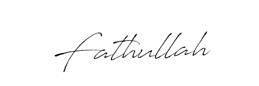 How to make Fathullah signature? Antro_Vectra is a professional autograph style. Create handwritten signature for Fathullah name. Fathullah signature style 6 images and pictures png