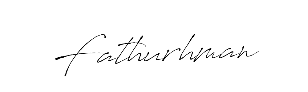 Use a signature maker to create a handwritten signature online. With this signature software, you can design (Antro_Vectra) your own signature for name Fathurhman. Fathurhman signature style 6 images and pictures png