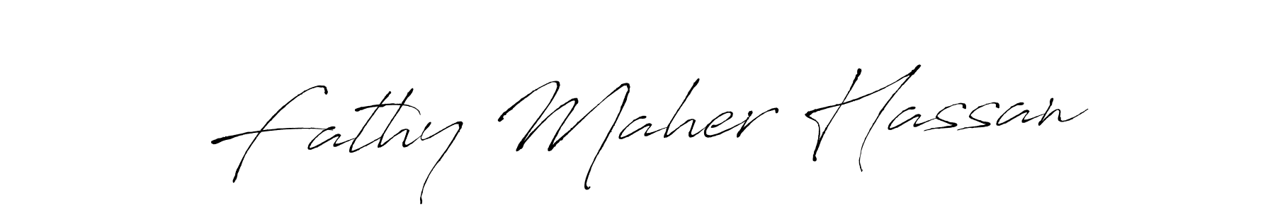 How to make Fathy Maher Hassan signature? Antro_Vectra is a professional autograph style. Create handwritten signature for Fathy Maher Hassan name. Fathy Maher Hassan signature style 6 images and pictures png