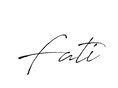 Make a beautiful signature design for name Fati. Use this online signature maker to create a handwritten signature for free. Fati signature style 6 images and pictures png