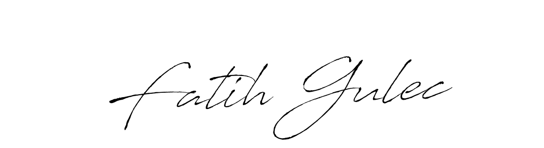 Create a beautiful signature design for name Fatih Gulec. With this signature (Antro_Vectra) fonts, you can make a handwritten signature for free. Fatih Gulec signature style 6 images and pictures png