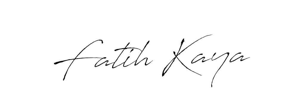 Make a beautiful signature design for name Fatih Kaya. With this signature (Antro_Vectra) style, you can create a handwritten signature for free. Fatih Kaya signature style 6 images and pictures png