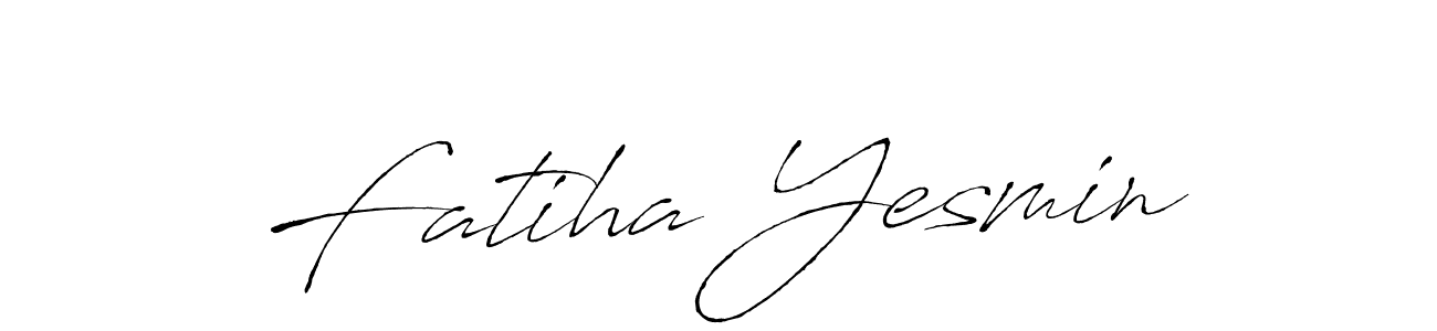 Make a beautiful signature design for name Fatiha Yesmin. Use this online signature maker to create a handwritten signature for free. Fatiha Yesmin signature style 6 images and pictures png