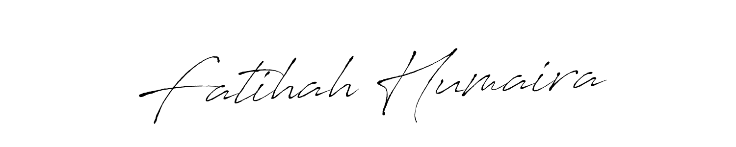 Create a beautiful signature design for name Fatihah Humaira. With this signature (Antro_Vectra) fonts, you can make a handwritten signature for free. Fatihah Humaira signature style 6 images and pictures png