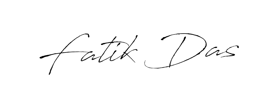 How to make Fatik Das name signature. Use Antro_Vectra style for creating short signs online. This is the latest handwritten sign. Fatik Das signature style 6 images and pictures png