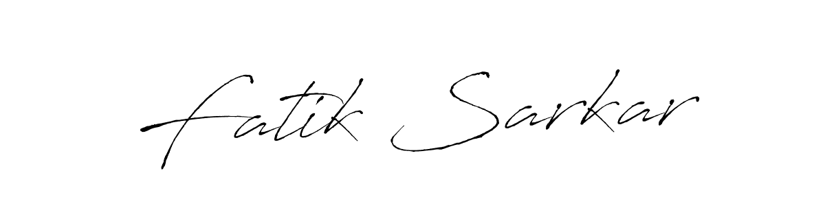 Also we have Fatik Sarkar name is the best signature style. Create professional handwritten signature collection using Antro_Vectra autograph style. Fatik Sarkar signature style 6 images and pictures png