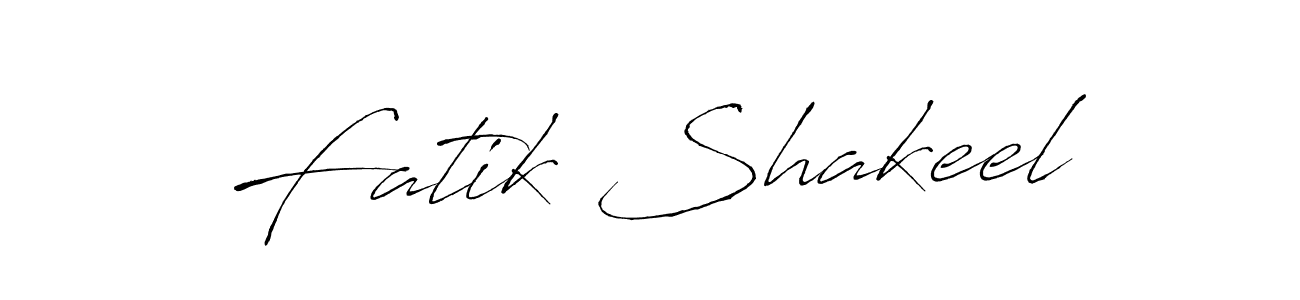 Use a signature maker to create a handwritten signature online. With this signature software, you can design (Antro_Vectra) your own signature for name Fatik Shakeel. Fatik Shakeel signature style 6 images and pictures png