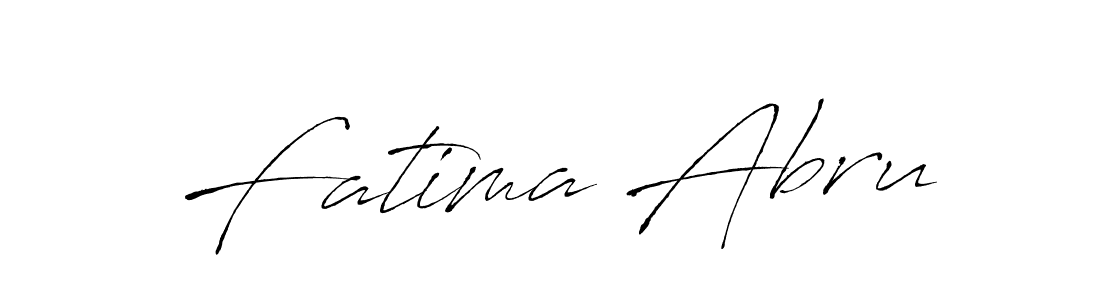 Fatima Abru stylish signature style. Best Handwritten Sign (Antro_Vectra) for my name. Handwritten Signature Collection Ideas for my name Fatima Abru. Fatima Abru signature style 6 images and pictures png