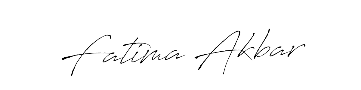 Create a beautiful signature design for name Fatima Akbar. With this signature (Antro_Vectra) fonts, you can make a handwritten signature for free. Fatima Akbar signature style 6 images and pictures png