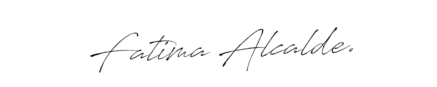 How to make Fatima Alcalde. name signature. Use Antro_Vectra style for creating short signs online. This is the latest handwritten sign. Fatima Alcalde. signature style 6 images and pictures png