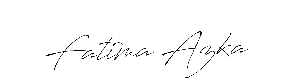 Design your own signature with our free online signature maker. With this signature software, you can create a handwritten (Antro_Vectra) signature for name Fatima Azka. Fatima Azka signature style 6 images and pictures png