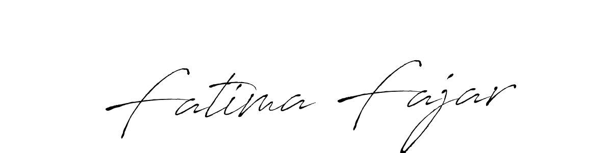 Design your own signature with our free online signature maker. With this signature software, you can create a handwritten (Antro_Vectra) signature for name Fatima Fajar. Fatima Fajar signature style 6 images and pictures png