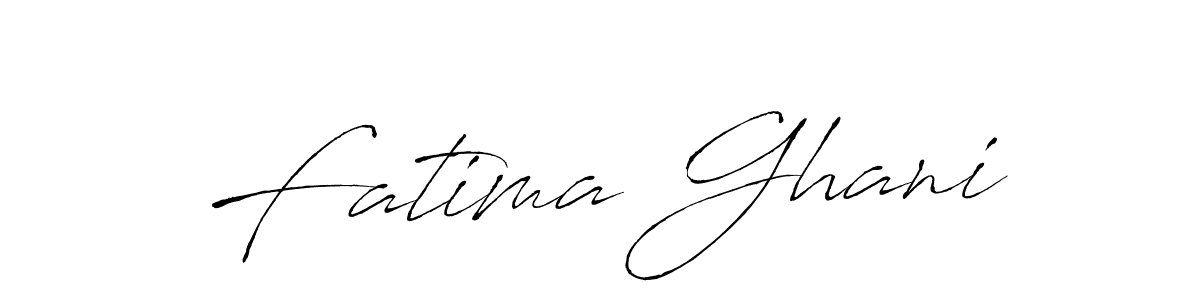 Design your own signature with our free online signature maker. With this signature software, you can create a handwritten (Antro_Vectra) signature for name Fatima Ghani. Fatima Ghani signature style 6 images and pictures png