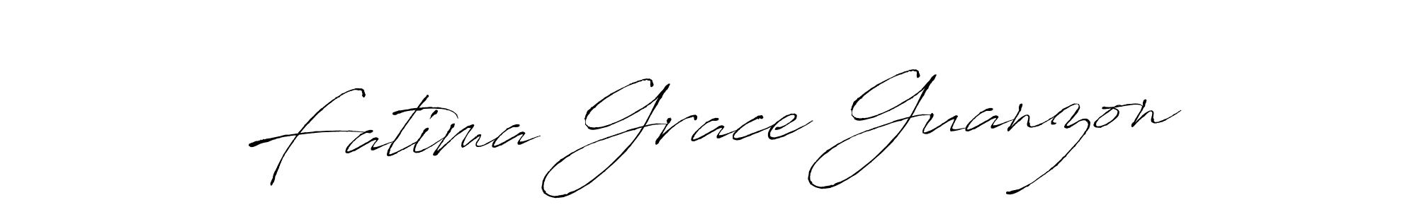 Design your own signature with our free online signature maker. With this signature software, you can create a handwritten (Antro_Vectra) signature for name Fatima Grace Guanzon. Fatima Grace Guanzon signature style 6 images and pictures png