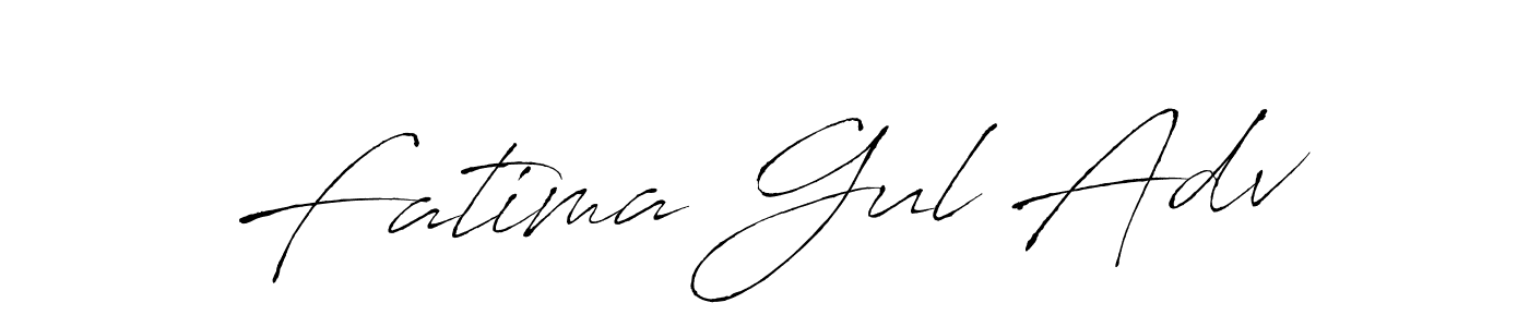 Design your own signature with our free online signature maker. With this signature software, you can create a handwritten (Antro_Vectra) signature for name Fatima Gul Adv. Fatima Gul Adv signature style 6 images and pictures png