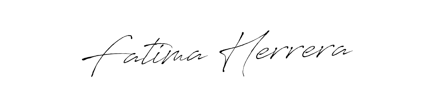 Fatima Herrera stylish signature style. Best Handwritten Sign (Antro_Vectra) for my name. Handwritten Signature Collection Ideas for my name Fatima Herrera. Fatima Herrera signature style 6 images and pictures png