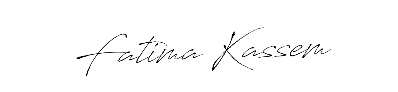 Create a beautiful signature design for name Fatima Kassem. With this signature (Antro_Vectra) fonts, you can make a handwritten signature for free. Fatima Kassem signature style 6 images and pictures png