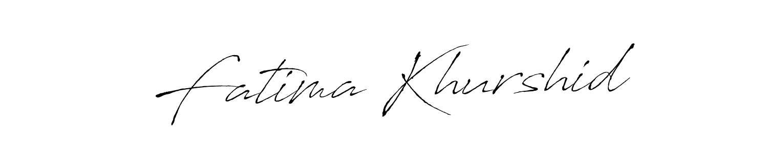 Antro_Vectra is a professional signature style that is perfect for those who want to add a touch of class to their signature. It is also a great choice for those who want to make their signature more unique. Get Fatima Khurshid name to fancy signature for free. Fatima Khurshid signature style 6 images and pictures png
