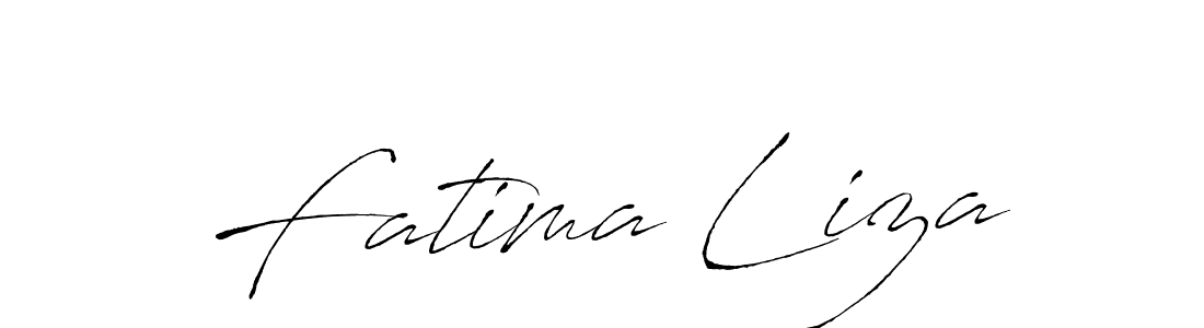 Fatima Liza stylish signature style. Best Handwritten Sign (Antro_Vectra) for my name. Handwritten Signature Collection Ideas for my name Fatima Liza. Fatima Liza signature style 6 images and pictures png