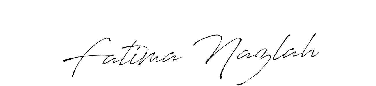 Antro_Vectra is a professional signature style that is perfect for those who want to add a touch of class to their signature. It is also a great choice for those who want to make their signature more unique. Get Fatima Nazlah name to fancy signature for free. Fatima Nazlah signature style 6 images and pictures png