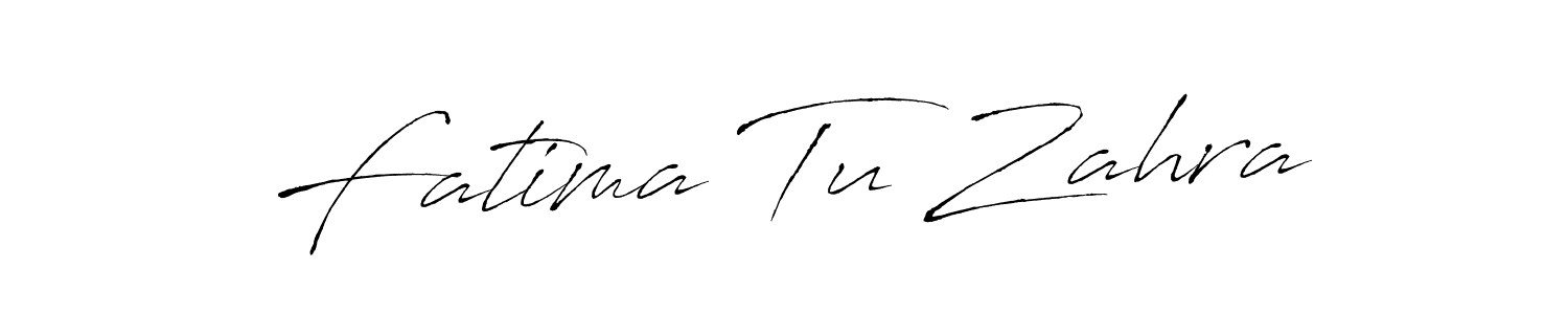 Fatima Tu Zahra stylish signature style. Best Handwritten Sign (Antro_Vectra) for my name. Handwritten Signature Collection Ideas for my name Fatima Tu Zahra. Fatima Tu Zahra signature style 6 images and pictures png
