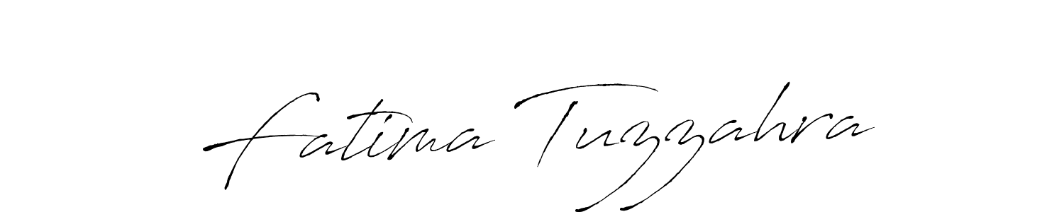 How to make Fatima Tuzzahra name signature. Use Antro_Vectra style for creating short signs online. This is the latest handwritten sign. Fatima Tuzzahra signature style 6 images and pictures png