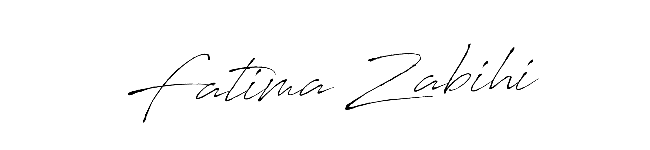 Also we have Fatima Zabihi name is the best signature style. Create professional handwritten signature collection using Antro_Vectra autograph style. Fatima Zabihi signature style 6 images and pictures png