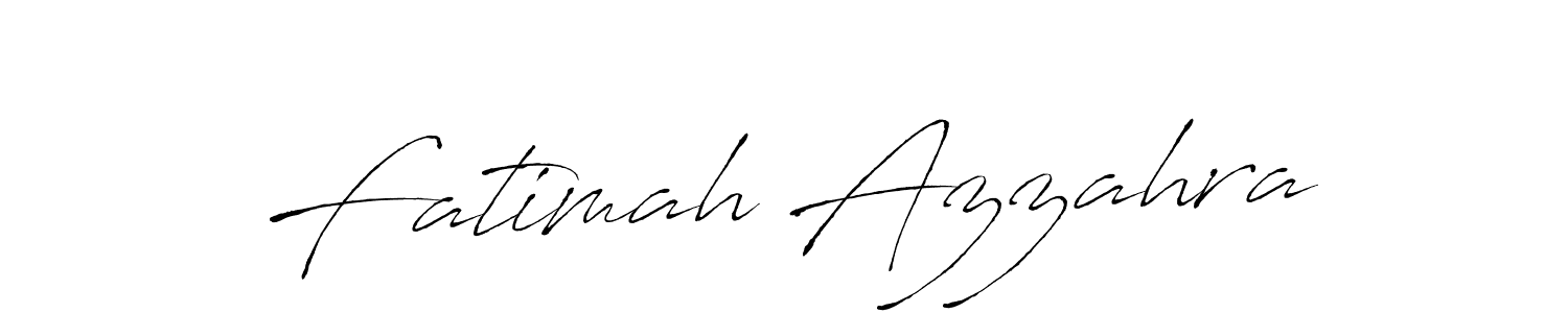 Fatimah Azzahra stylish signature style. Best Handwritten Sign (Antro_Vectra) for my name. Handwritten Signature Collection Ideas for my name Fatimah Azzahra. Fatimah Azzahra signature style 6 images and pictures png